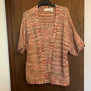 Alfred Dunner Multicolor Knit Cardigan